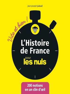cover image of L'Histoire de France pour les Nuls--Vite et bien
